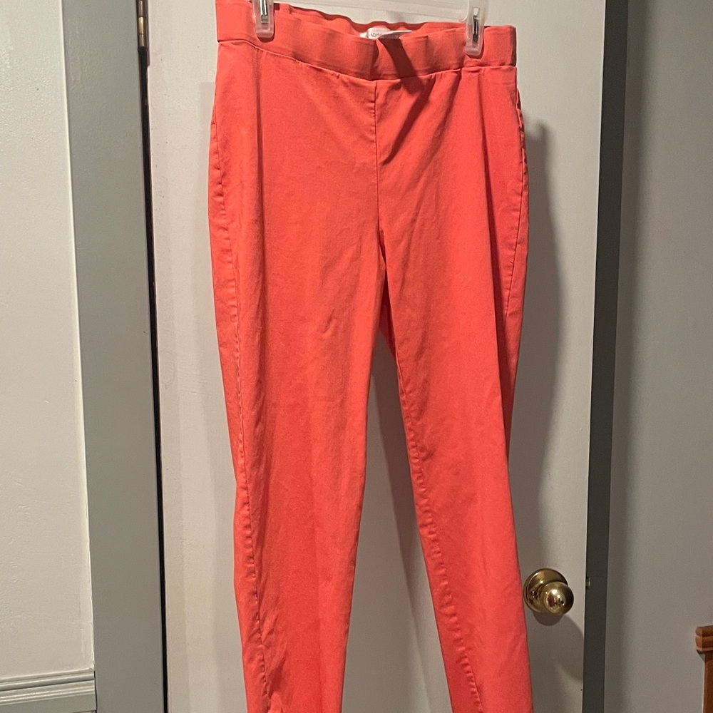89th & Madison Women’s Coral Slim Fit ankle size large